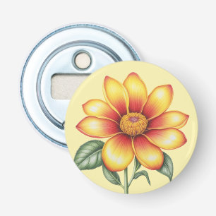 Oranje ventilator button flesopener