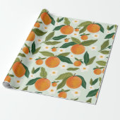 Oranje ventilator cadeaupapier (Uitgerold)