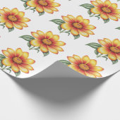 Oranje ventilator cadeaupapier (Hoek)