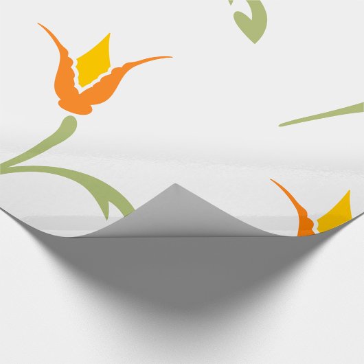 Oranje ventilator cadeaupapier