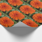 Oranje ventilator cadeaupapier (Hoek)
