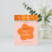 Oranje ventilator en aanvalsdag kaart (Staand voorkant)