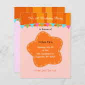 Oranje ventilator en aanvalsdag kaart (Voorkant / Achterkant)