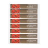 Oranje ventilator in Mason Jar Adreslabel Wikkel (Vel)