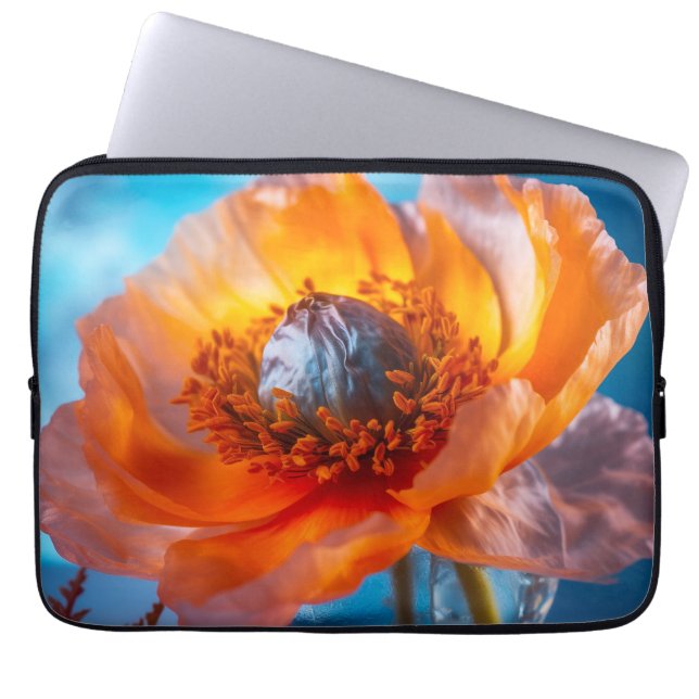 Oranje ventilator laptop sleeve (Voorkant)