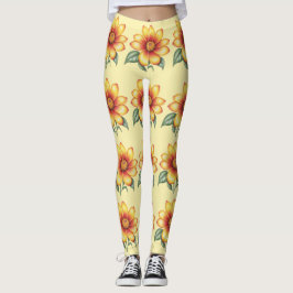 Oranje ventilator leggings
