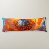 Oranje ventilator lichaamskussen (Achterkant)