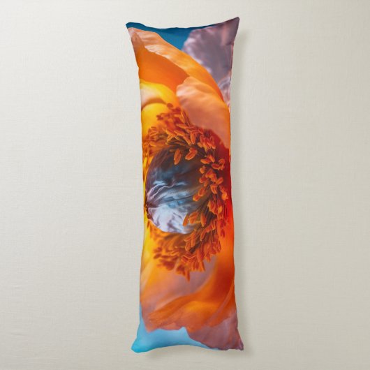 Oranje ventilator lichaamskussen (Achterkant (Verticaal))