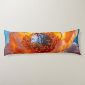 Oranje ventilator lichaamskussen (Achterkant)