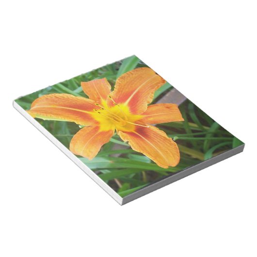 Oranje ventilator notitieblok (Schuin)