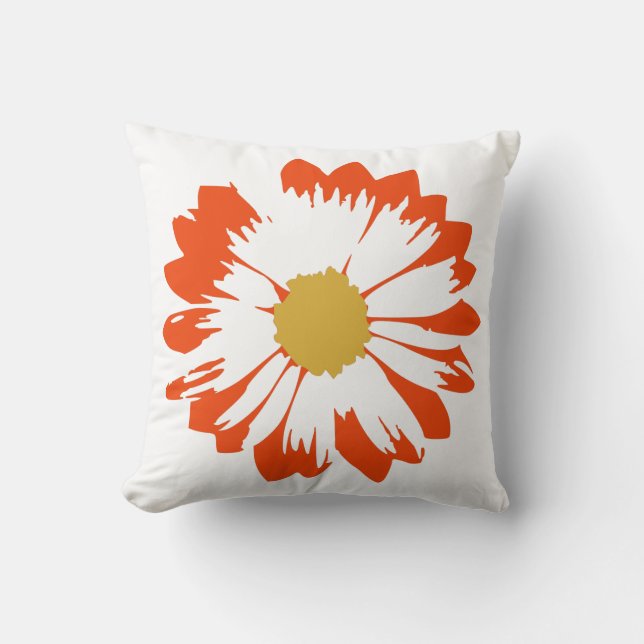 Oranje ventilator op witte piloot kussen (Voorkant)