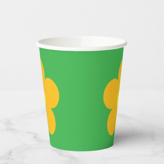 Oranje ventilator papieren bekers (Links)