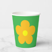 Oranje ventilator papieren bekers (Voorkant)