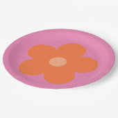 Oranje ventilator papieren bordje (Gekanteld)