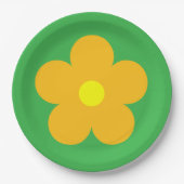 Oranje ventilator papieren bordje (Voorkant)