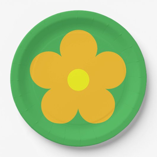 Oranje ventilator papieren bordje (Voorkant)