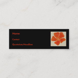 Oranje ventilator profilecard mini visitekaartje