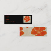 Oranje ventilator profilecard mini visitekaartje (Voorkant / Achterkant)