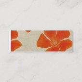 Oranje ventilator profilecard mini visitekaartje (Achterkant)