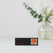 Oranje ventilator profilecard mini visitekaartje (Staand voorkant)