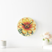 Oranje ventilator ronde klok (Huis)