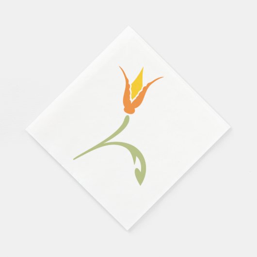 Oranje ventilator servet (Hoek)