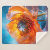 Oranje ventilator sherpa deken (Voorkant (horizontaal))