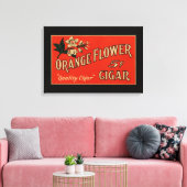 Oranje ventilator signaaldoos canvas afdruk (Insitu (Woonkamer))