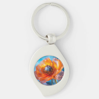 Oranje ventilator sleutelhanger