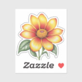 Oranje ventilator sticker (Vel)