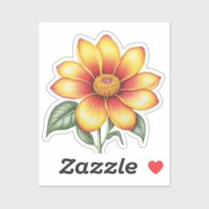 Oranje ventilator sticker