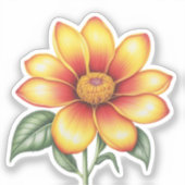 Oranje ventilator sticker (Voorkant)