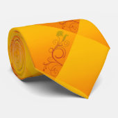 Oranje ventilator stropdas (Opgerold)