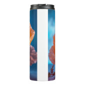 Oranje ventilator thermosbeker (Achterkant)