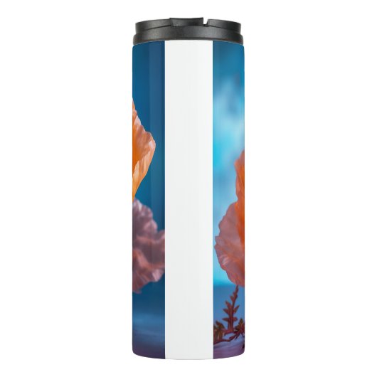 Oranje ventilator thermosbeker (Achterkant)