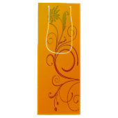 Oranje ventilator wijn cadeautas (Voorkant)