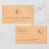 Oranje ventilatorenergie — Healing Sun Visitekaartje (Voorkant / Achterkant)