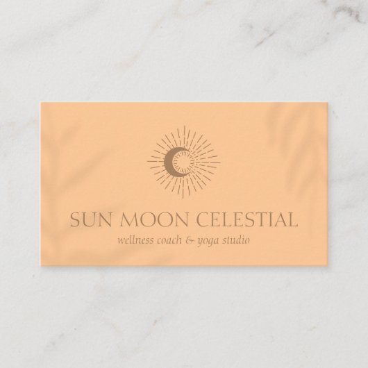 Oranje ventilatorenergie — Healing Sun Visitekaartje (Voorkant)