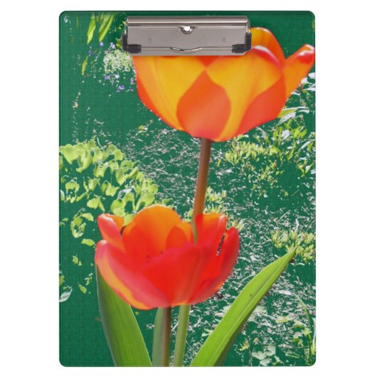 Oranje ventilatorklembord klembord (Voorkant)