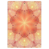 Oranje ventilatorlade petals Monogram verf Klembord (Achterkant)