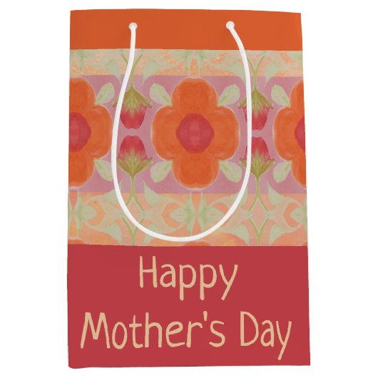 Oranje ventilatorontwerper medium cadeauzakje (Voorkant)