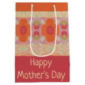 Oranje ventilatorontwerper medium cadeauzakje (Achterkant)