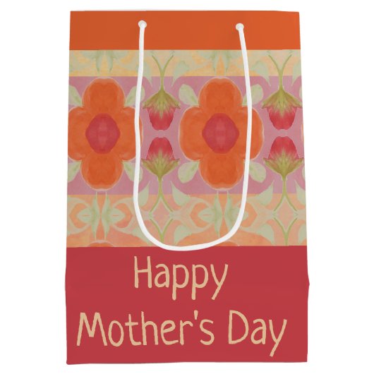 Oranje ventilatorontwerper medium cadeauzakje (Achterkant)