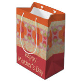 Oranje ventilatorontwerper medium cadeauzakje (Achterkant Gekanteld)