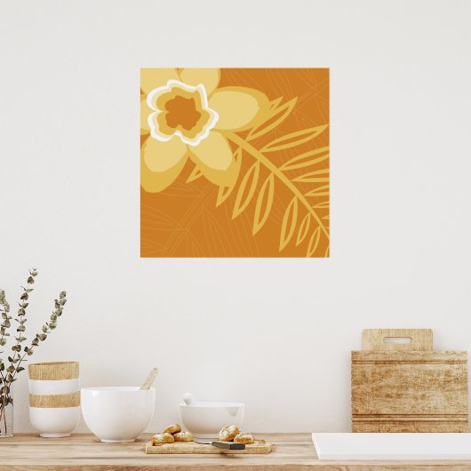 Oranje ventilatorPoster Poster (Keuken)