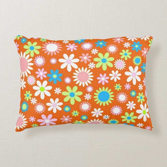 Oranje ventilatorvermogen decoratief kussen (Voorkant)