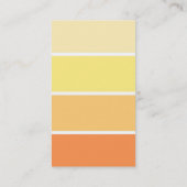 Oranje verfchip moderne persoonlijke monogram visitekaartje (Achterkant)