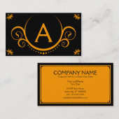 oranje verfijning visitekaartje (Voorkant / Achterkant)