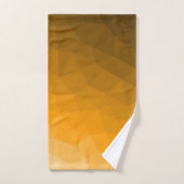 Oranje verloop geometrisch mesh patroon bad handdoek (Handdoek)