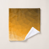 Oranje verloop geometrisch mesh patroon bad handdoek (Wasdoekje)